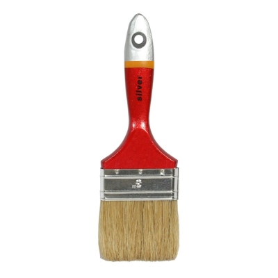 PĘDZEL ANGIELSKI PŁASKI SILVER 63MM - 2,5'