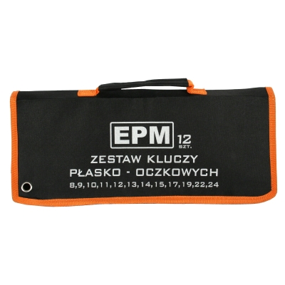 ZESTAW KLUCZY PŁASKO-OCZKOWYCH 12 CZĘŚCIOWY 8-24MM POLER