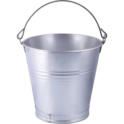 WIADRO Z BLACHY OCYNKOWANEJ 10 LITRÓW