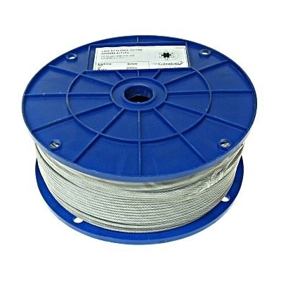 LINA STALOWA OCYNKOWANA W PCV 5.0MM CZERWONA 100MB
