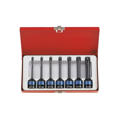 ZESTAW NASADEK UDAROWYCH DŁUGICH TORX 1/2''7CZ. KASETA