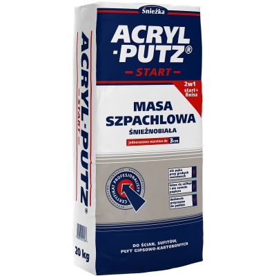 ŚNIEŻKA SZPACHLA ACRYL PUTZ SYPKA START 20KG