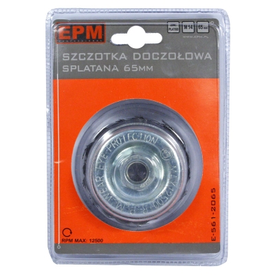 SZCZOTKA DOCZOŁOWA SPLATANA 85MM ZN