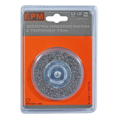 SZCZOTKA TARCZOWA Z TRZPIENIEM 100MM ZN