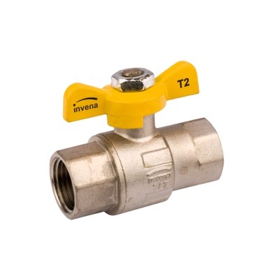 KUREK KULOWY GAZOWY 1/2'' Z MOTYLEM Z GWINTEM W/W