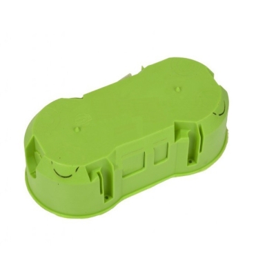 PUSZKA PODTYNKOWA PODWÓJNA 60MM ZIELONA