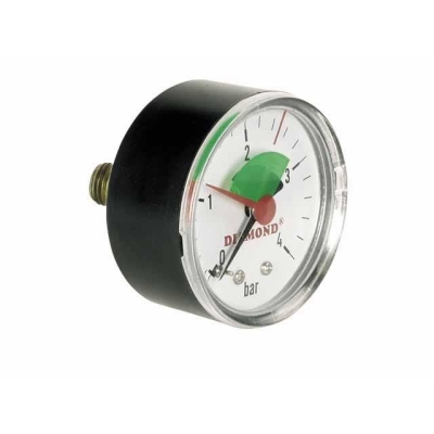 11,35MANOMETR TECHNICZNY ŚR. 50MM 0-4 BAR GW 1/4' TYŁ