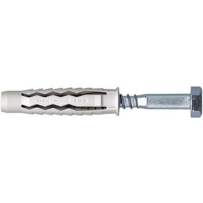 DYBEL UNIVERSALNY WKRĘT ŁEB SZEŚCIOKĄTNY GXS 10/80MM