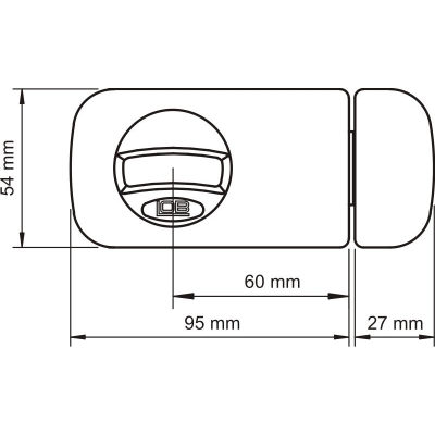 ZAMEK NAWIERZCHNIOWY 3 KLUCZE TB61 60MM BRĄZOWY