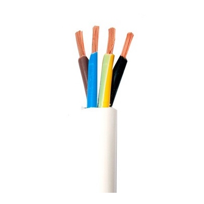 PRZEWÓD MIESZKANIOWY H03VV-F OMY 4X0,75 BIAŁY 300/300V