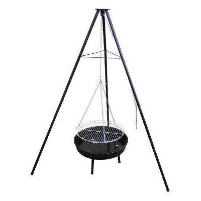 GRILL WISZĄCY WĘGLOWY NA TRÓJNOGU