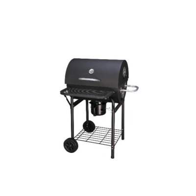 GRILL WĘGLOWY NA KÓŁKACH Z MISĄ W KSZTAŁCIE WALCA