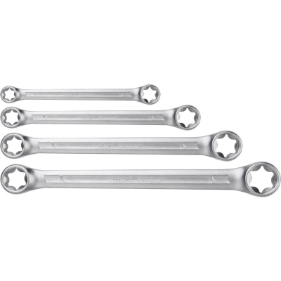 KLUCZE OCZKOWE TORX T6-T24, 4 SZTUKI
