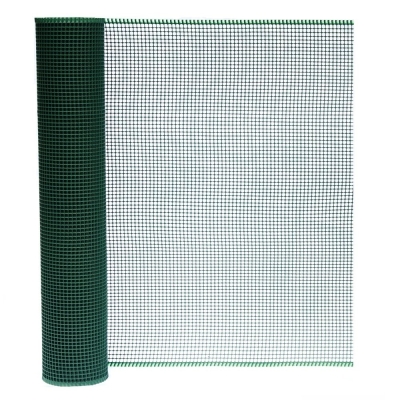 SIATKA PVC KWADRA 5 OCZKO 5MM 1.0M*50MB BRĄZOWA
