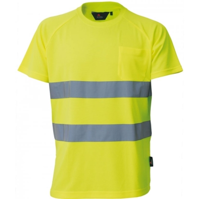 KOSZULKA T-SHIRT OSTRZEGAWCZY ŻÓŁTY XL