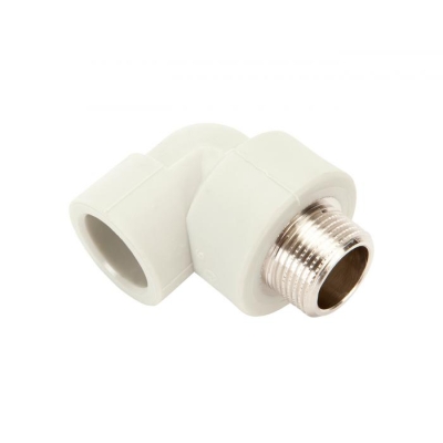 PP-R KOLANO GWINT ZEWNĘTRZNY 90 STOPNI  25MM X 1/2 PN20