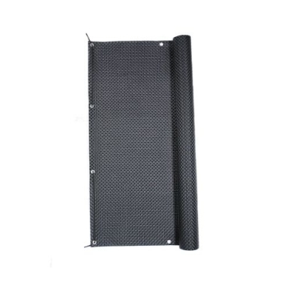 MATA OSŁONOWA TECHNORATTAN CZARNA PVC 100CM ROLKA 3MB