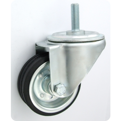 KOŁO METAL-GUMA 80MM OBUDOWA Z TRZPIENIEM 5