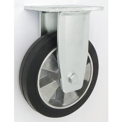KOŁO ALUMINIUM-GUMA 200MM OBUDOWA STAŁA SPAWANA A63GD