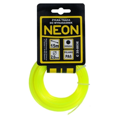 ŻYŁKA DO WYKASZARKI OKRĄGŁA NEON 2.7MM 15M