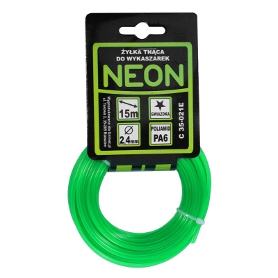 ŻYŁKA DO WYKASZARKI GWIAZDKA NEON 3,0MM 15M
