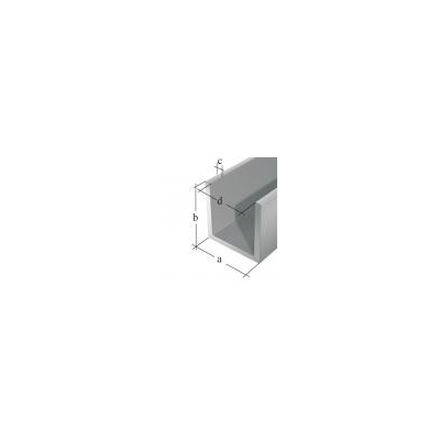 PROFIL U ALUMINIOWY ANODOWY 2000X12X10X1,5X9,0