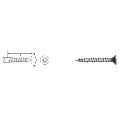 WKRĘT DO DREWNA OCYNK BIAŁY 4.0*30MM KG