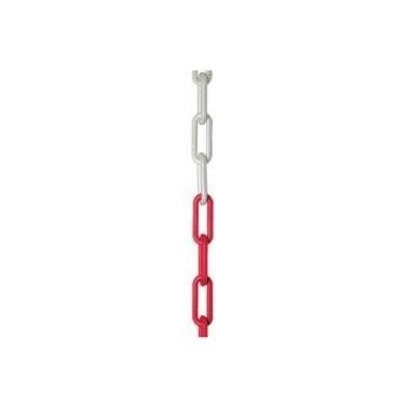 ŁAŃCUCH PLASTIKOWY BIAŁO-CZERWONY 8*68MM 25MB