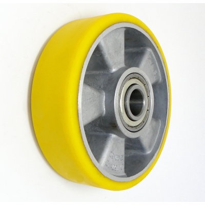 KOŁO ALUMINIUM-POLIURETAN 140MM A31P+ZESTAW MONTAŻOWY