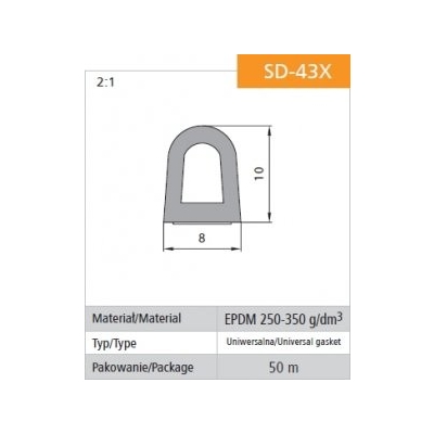 USZCZELKA SAMOPRZYLEPNA CZARNA DGP 8*10 MB