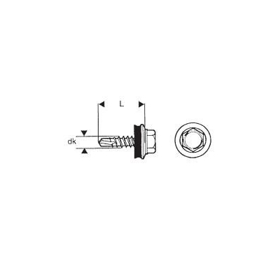 WKRĘT SAMOWIERTNY 4.8*20MM RAL 7024