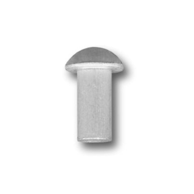 NIT ALUMINIOWY PEŁNY Z ŁBEM KULISTYM 4.0*10 MM