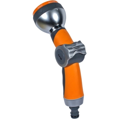 ZRASZACZ PISTOLETOWY REGULOWANY 7-FUNKCYJMY SOFT SILVER