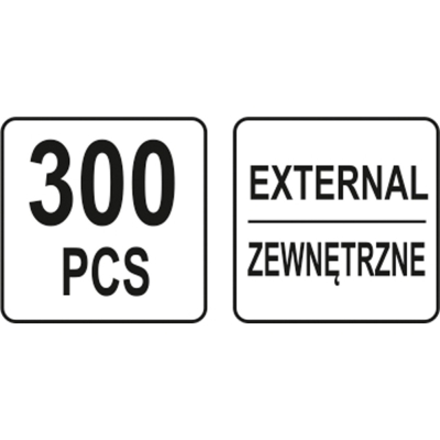 ZESTAW PIERŚCIENI SEGERA ZEWNĘTRZNYCH 300SZT