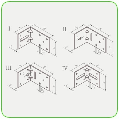 ŁĄCZNIK BUDOWLANY WZMACNIANY 60*90*60*2.5 MM DD