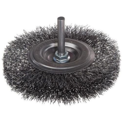 SZCZOTKA TARCZOWA DRUT STALOWY TRZPIEŃ 6MM FI150MM
