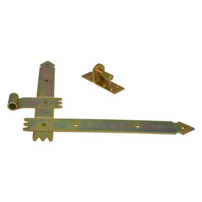ZAWIAS DRZWIOWY KĄTOWY OCYNKOWANY 250MM 2 SZTUKI