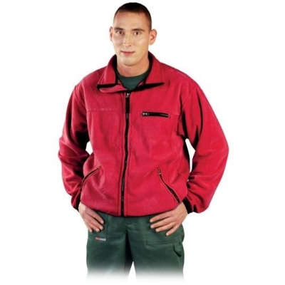 BLUZA Z POLARU HONEYC CZERWONY ROZMIAR M