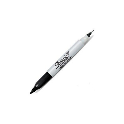 MARKER TWIN TIP CZARNY SHARPIE