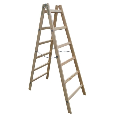 DRABINA DREWNIANA ROZSTAWNA 12 SZCZEBLI 364CM