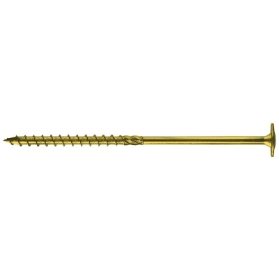 WKRĘT DO DREWNA Z KOŁNIERZEM NA TORX OCYNK ŻÓŁTY 6*60MM T30