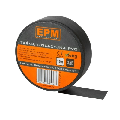 TAŚMA IZOLACYJNA 19MM*10M CZARNA