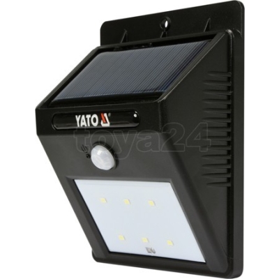 LAMPA ŚCIENNA SOLARNA Z CZUJNIKIEM RUCHU 6 SMD LED