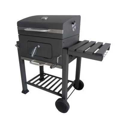 GRILL WĘGLOWY KLASY PREMIUM Z POKRYWĄ, NA KOŁACH MIR 4525