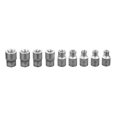 KLUCZE NASADOWE 1/2 TORX ZESTAW 9 SZTUK