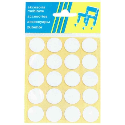 PODKŁADKA FILCOWA BLISTER CZARNA FI 20MM - 20SZT