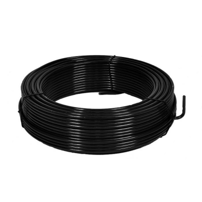 DRUT OCYNKOWANY POKRYTY  PCV. 2.0MM . CZARNY...