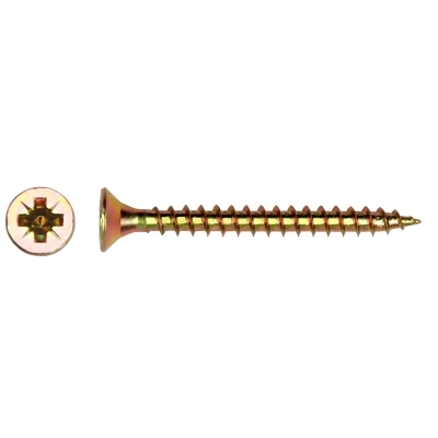 WKRĘT DO DREWNA OCYNK ŻÓŁTY 3.5*25MM