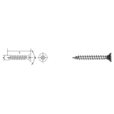 WKRĘT DO DREWNA OCYNK BIAŁY 3.5*25MM KG