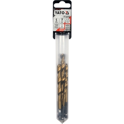 WIERTŁA DO MET 5SZT 4-10MM HEX TYTANOWA POWŁOKA